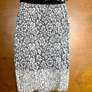 Lace pencil skirt